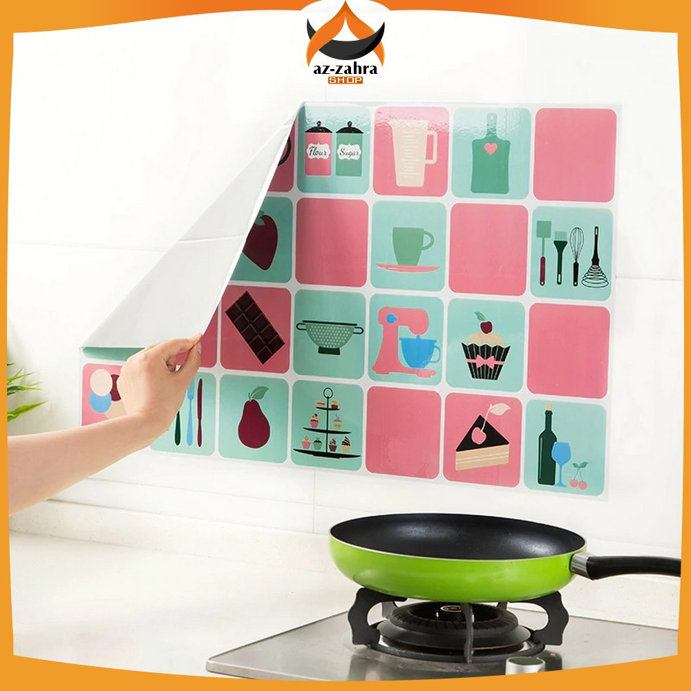 Jual Wallpaper Sticker Dekorasi Dapur Bahan Alumunium Foil / Wall ...