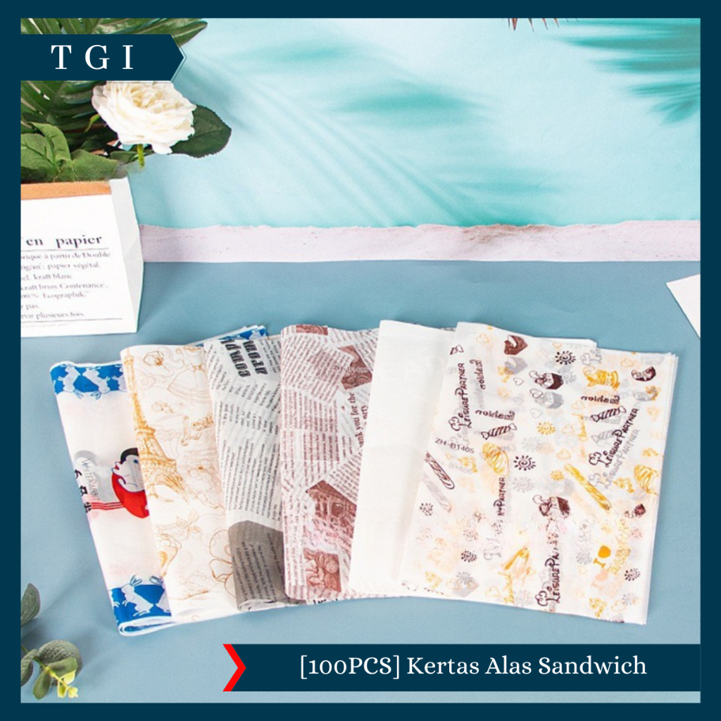 Jual TGI - [100 PCS] PEMBUNGKUS ROTI ESTETIK SERBAGUNA BAKING WRAP ...