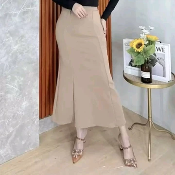 Rok Mermaid Skirt Maxi Midi Rok Panjang Duyung Scuba Premium Halus Lembut Jatuh Tanpa Jahitan