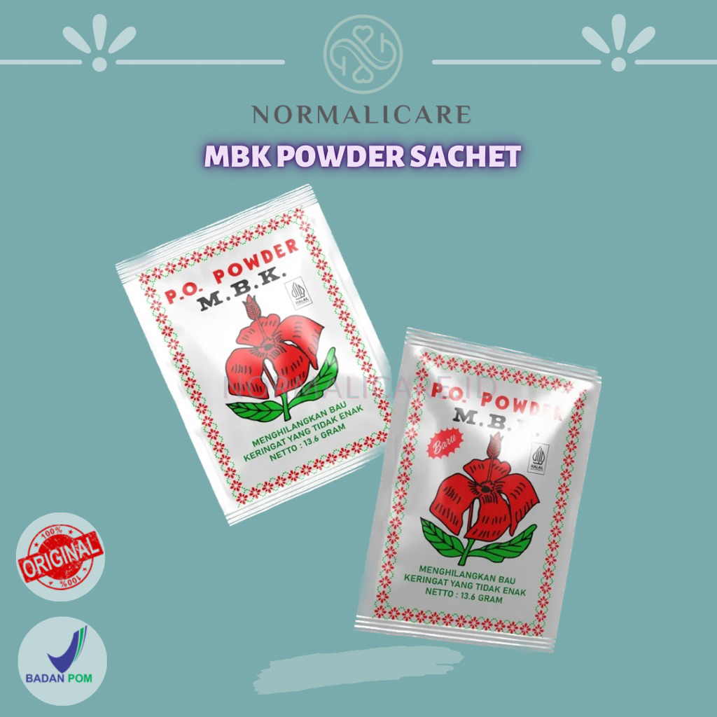 Jual [ READY STOCK ] MBK M.B.K PO Powder Sachet 13,6 gr Putih & Silver ...