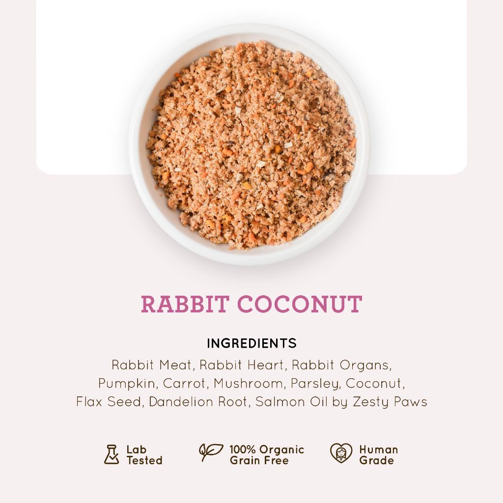 Jual GUMBO RABBIT COCONUT FRESH COOKED DOG FOOD MAKANAN ANJING ( 100gr ...