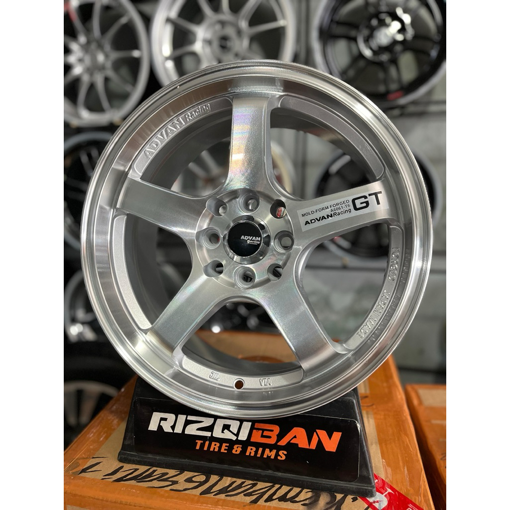 Jual velg advan GT r16 full polish lebar 7 et40 kondisi baru | Shopee ...