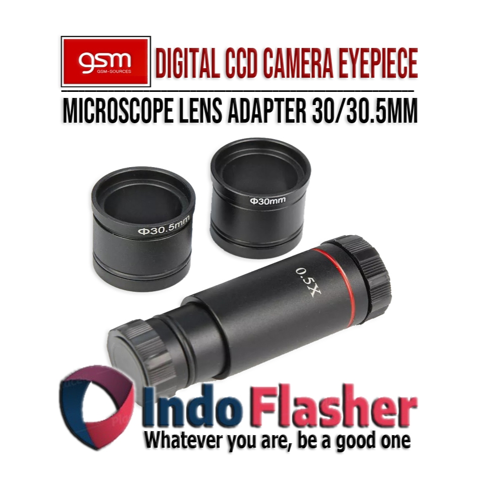 Jual Lensa Sambung Kamera Microscope Binokular 0.5x - Digital CCD ...