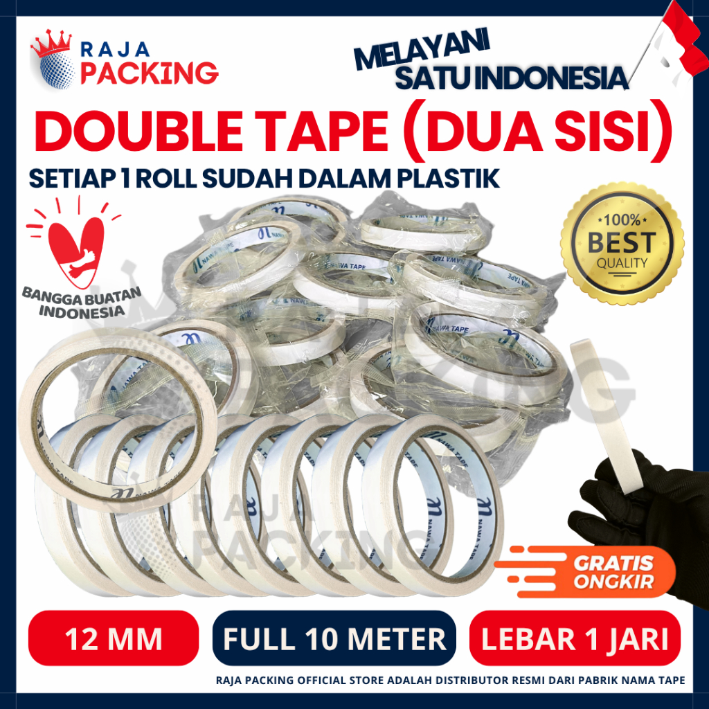 Jual Double Tape 12MM 1/2