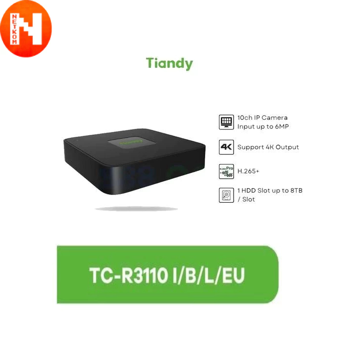 Jual NVR Tiandy TC-R3110 10 Channel | Shopee Indonesia