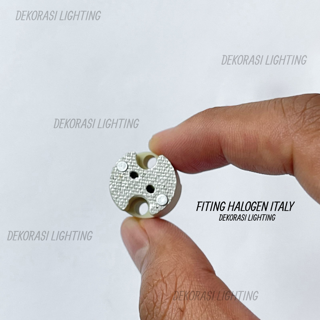 Jual Fiting halogen Italy MR16 soket / G4 kaki tusuk kabel merah socket ...