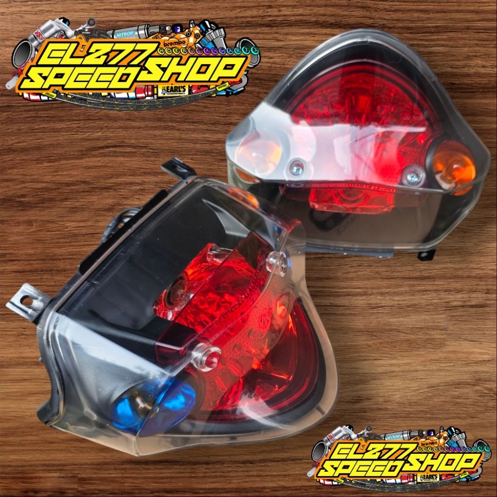 Jual Lampu Stop Belakang VEGA R New Custome Smoke Hitam Oren KomplitT ...