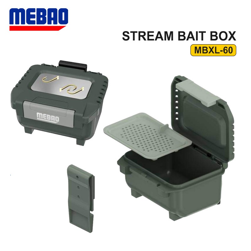 Jual Mebao Stream Bait Box MBXL-60 Kotak Umpan tambahan Box Mebao atau ...