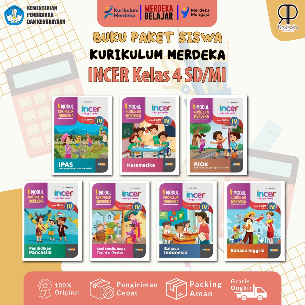 Jual INCER Buku Latihan Soal SD Kelas 4 Kurikulum Merdeka - JP Books ...