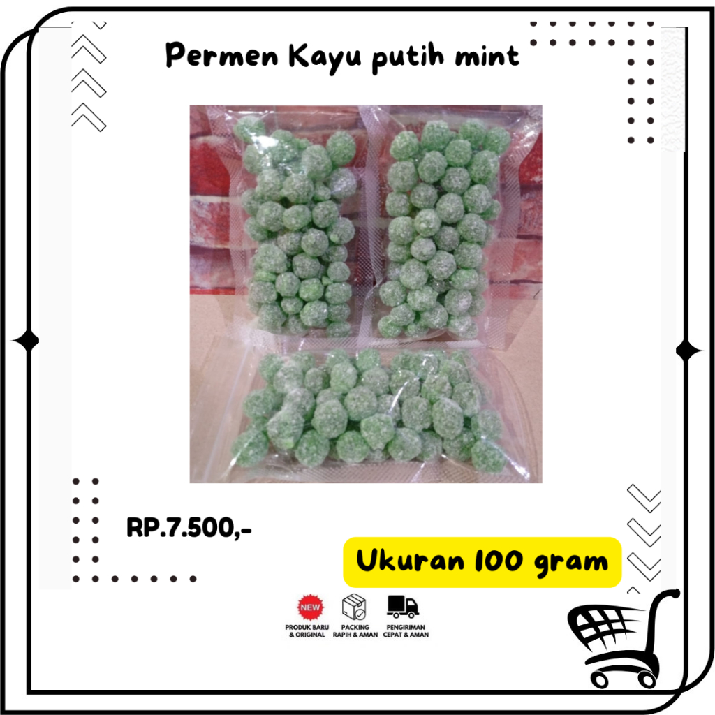 Jual IB - Permen Kayu Putih 100 gram , Mint | Shopee Indonesia