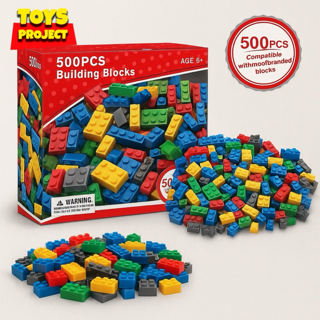 Jual Mainan Anak Balok Susun 500pcs – Building Blocks Edukasi ...