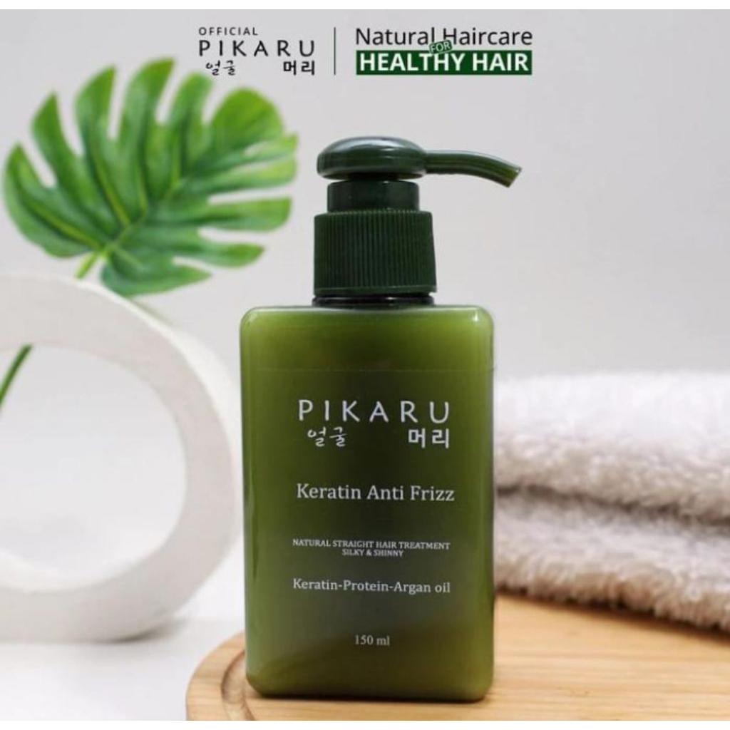 Jual Pikaru Keratin Anti Frizz Treatment_Perawatan Rambut Rusak_150ml ...