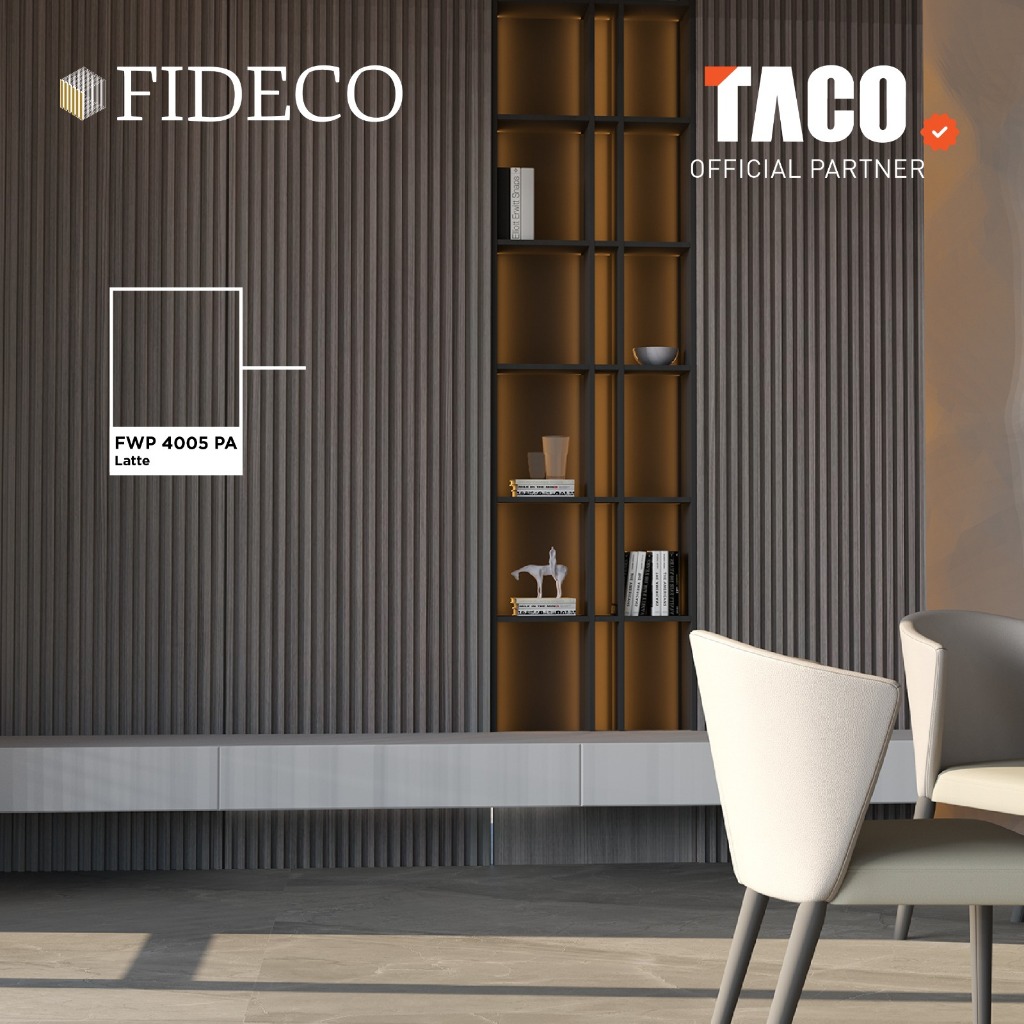 Jual TACO FIDECO WPC 3D Wall Panel Small Grooves Motif Kayu Per 1 ...
