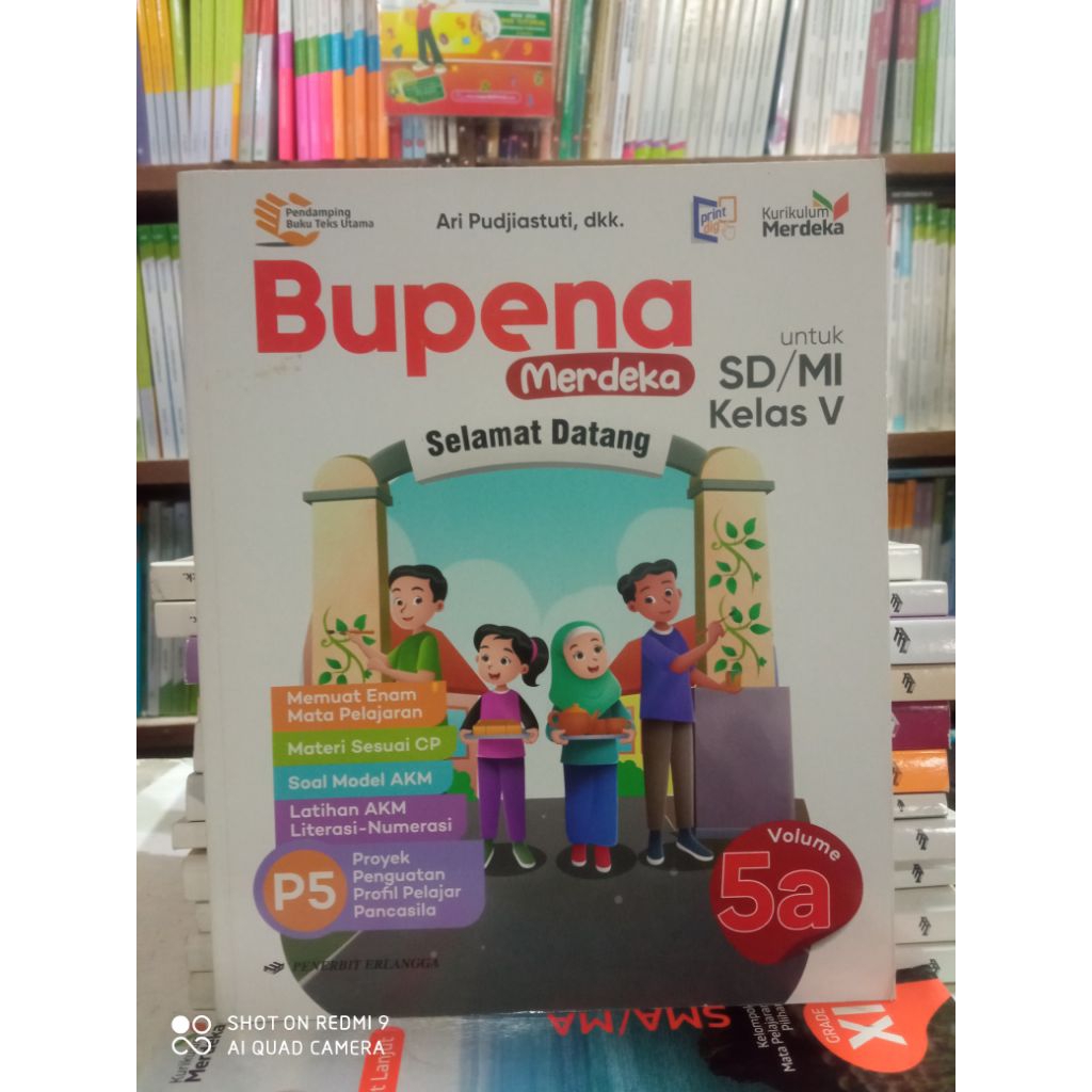 Jual Buku bupena merdeka 5a untuk SD kelas 5 kurikulum merdeka original ...