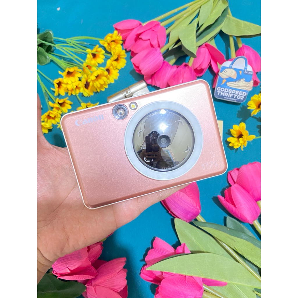 Jual Camera Instax Canon Inspic S ZV-123A Rose Gold series Include Memo ...