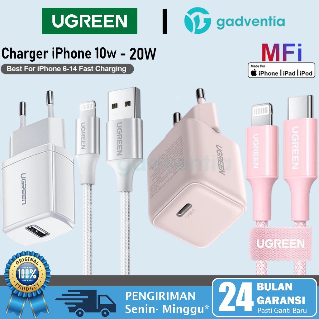 Batok Charger Casan Iphone Xr UGREEN Charger IPhone Usb Lightning