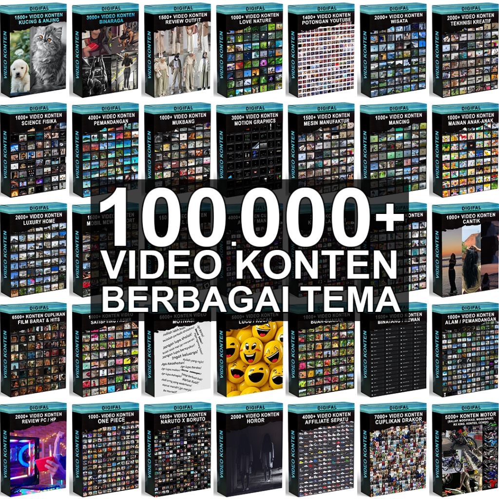 100.000+ Video Konten Berbagai Tema - Terlengkap