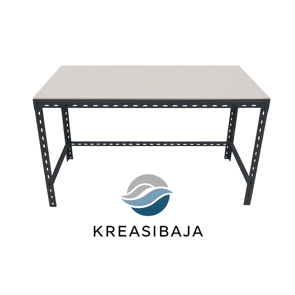 Jual Meja Kompor Meja Dagang Portabel Kerangka Besi Siku UK 120×60 ...