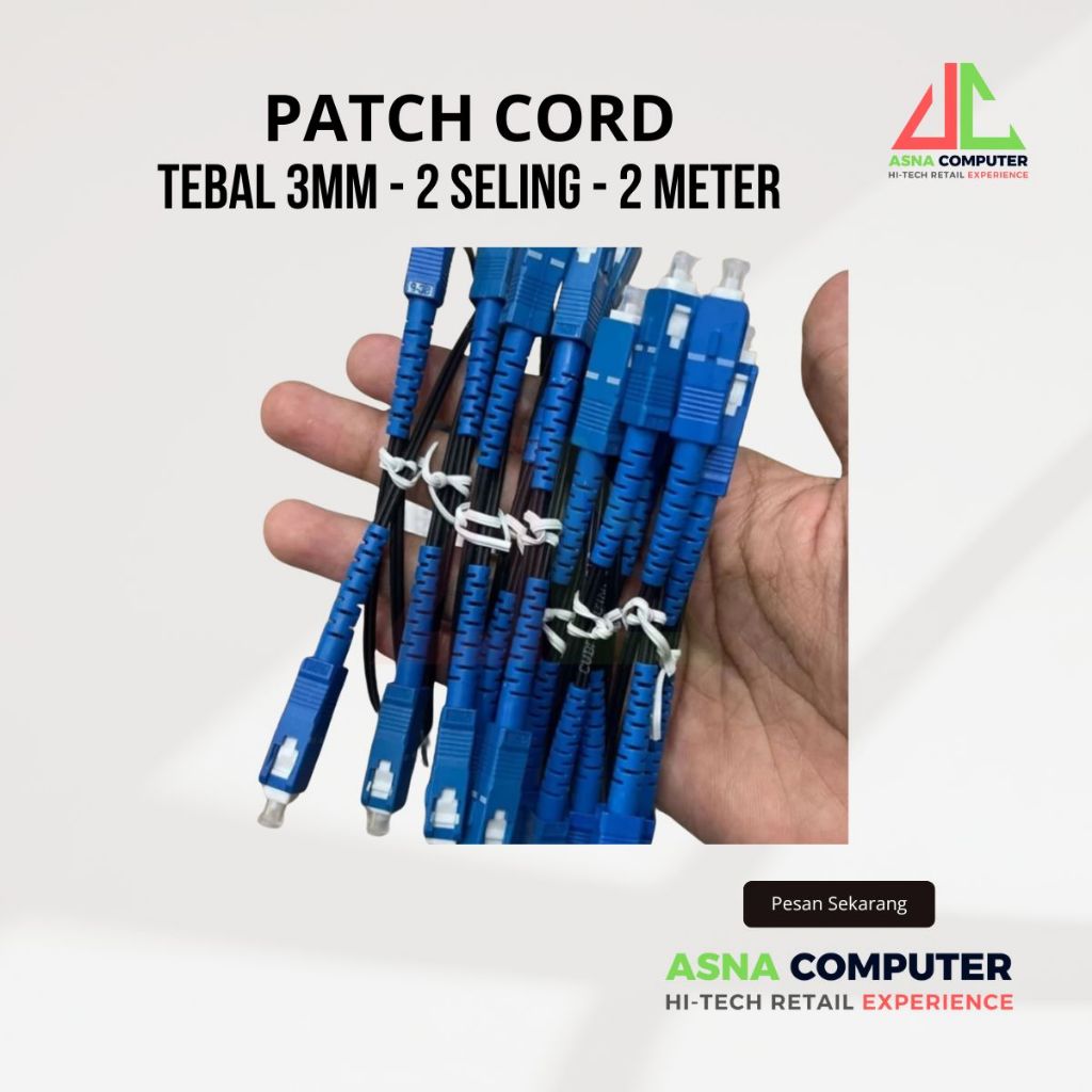 Jual FO Fiber Optik Kabel Pigtail Path Cord SC UPC Single Mode Precon ...