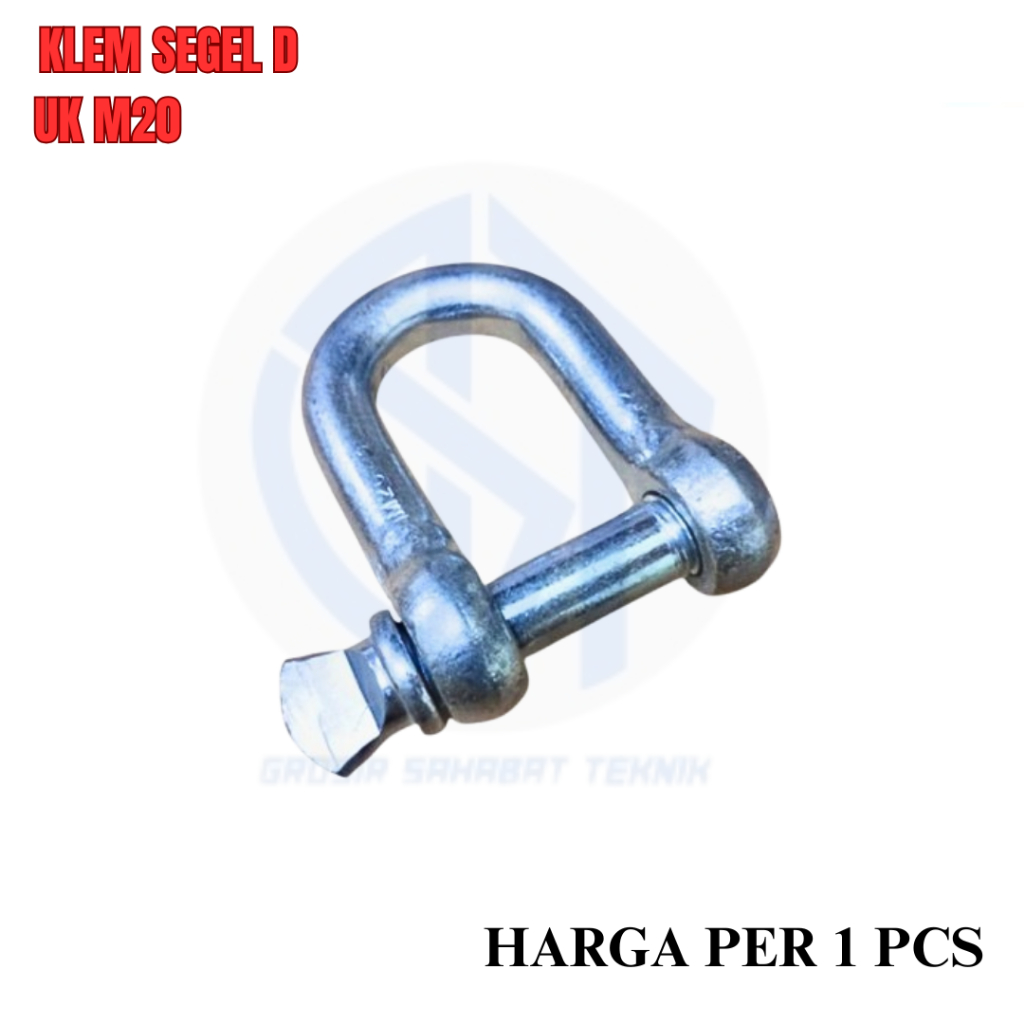 Jual Klem Segel D M20 Clamp Shackle 3/4 inch Penyambung Rantai Besi ...