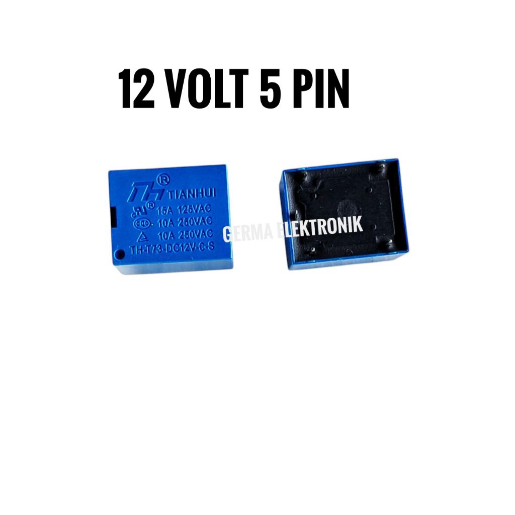 Jual Relay dc 12 volt 5 pin kaki relai 12volt 5 pin | Shopee Indonesia