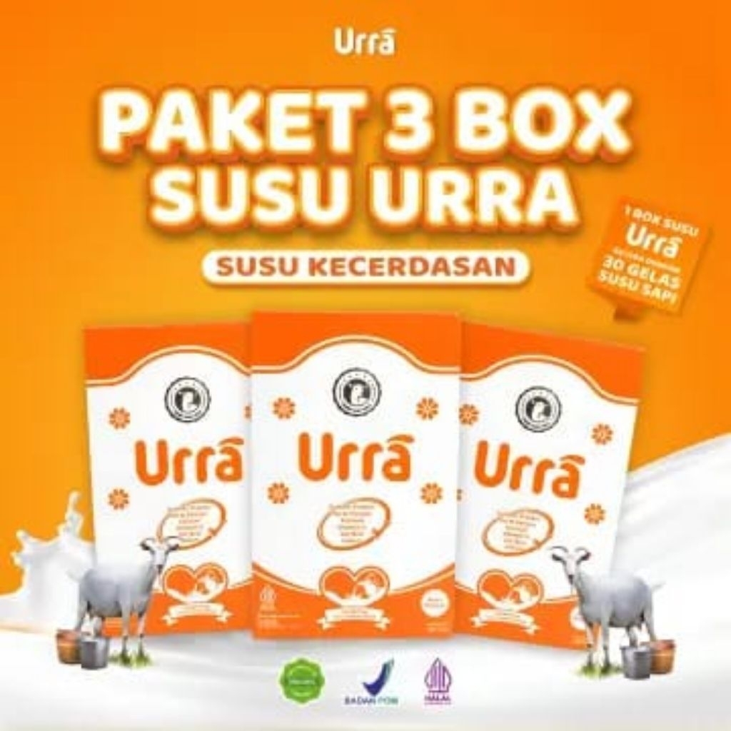 Jual Paket 3 Box Susu kambing Saneen URRA ( Susu Penambah Berat Badan ...