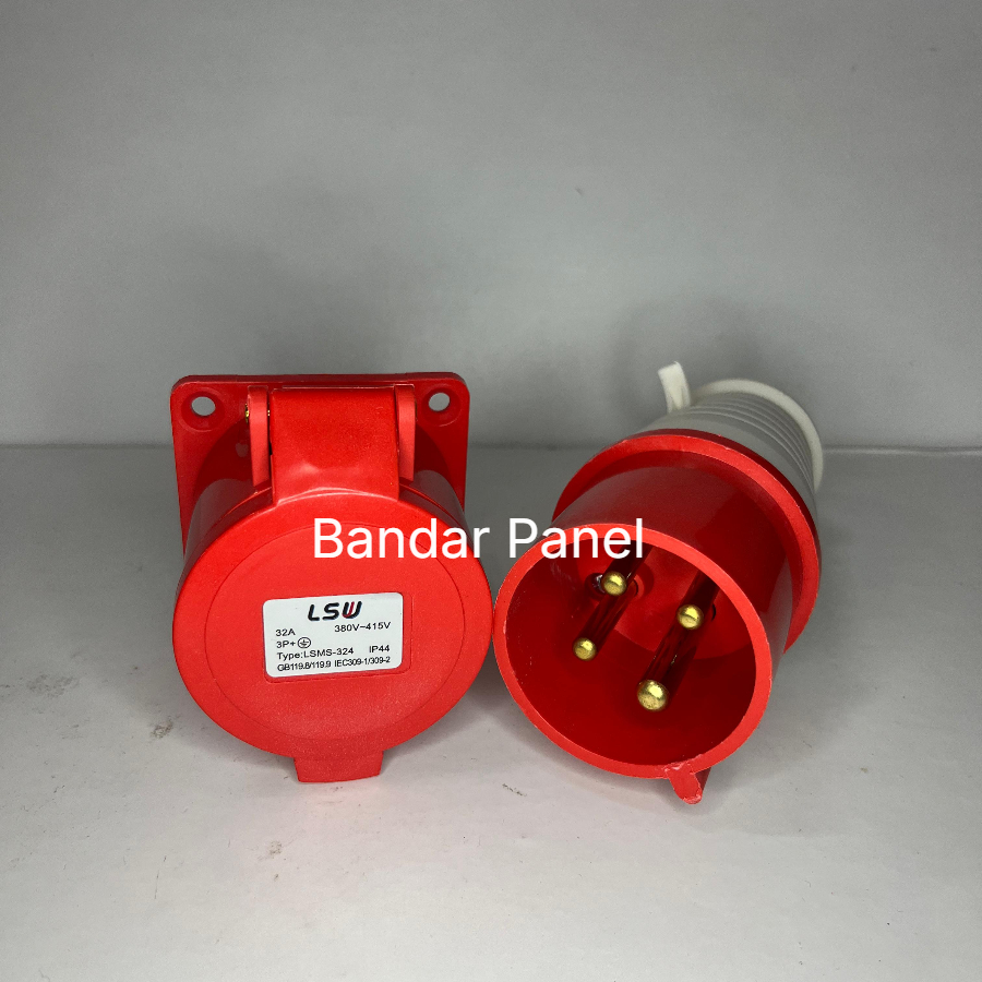 Jual Stop Kontak Panel 4 Pin 32A Sepasang Cowok Cewek Panel Plug ...