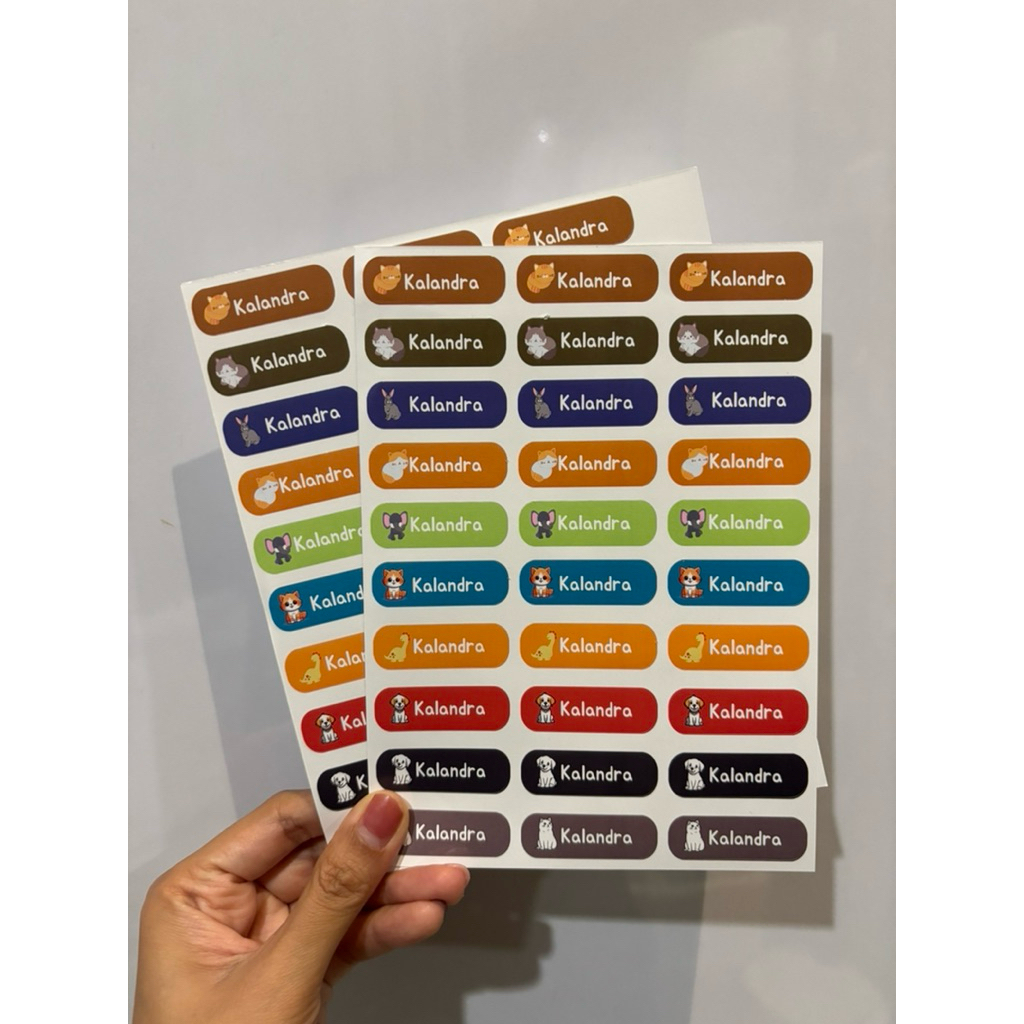 Jual Sticker Nama Custom - waterproof | Shopee Indonesia