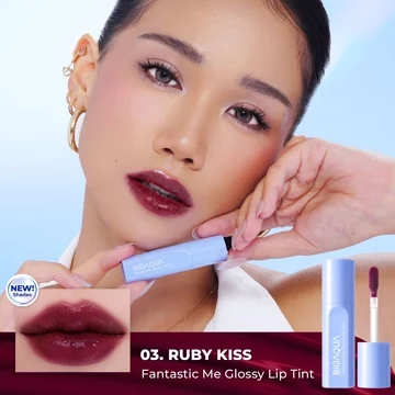 Transfer Proof BIOAQUA Cosmetics Liptint Tahan Lama Dan Anti Air Fantastic Me Glossy ​Lipstik