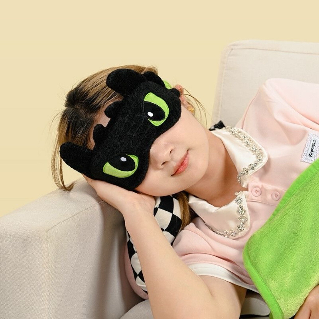 Jual [PREORDER] Penutup Mata Toothless & Light Fury – Masker Tidur Lucu ...