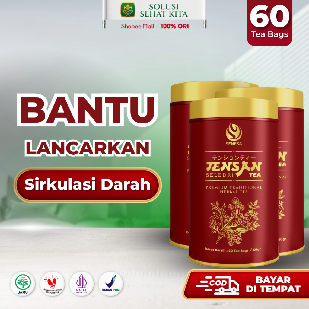 Paket 3 Pcs Tensan Herbal Atasi Darah Tinggi Hipertensi