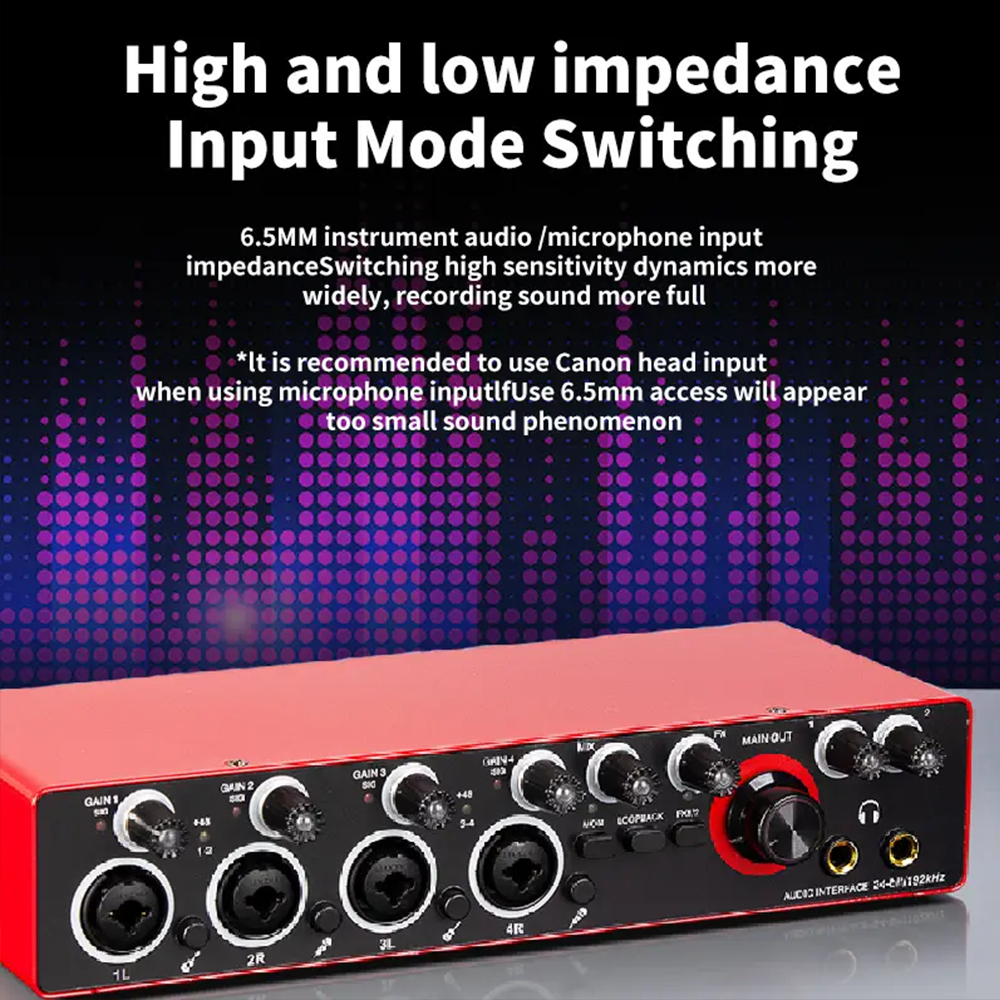 Jual Rising Audio MD44 Audio Interface SoundCard 4Channel,Antarmuka ...