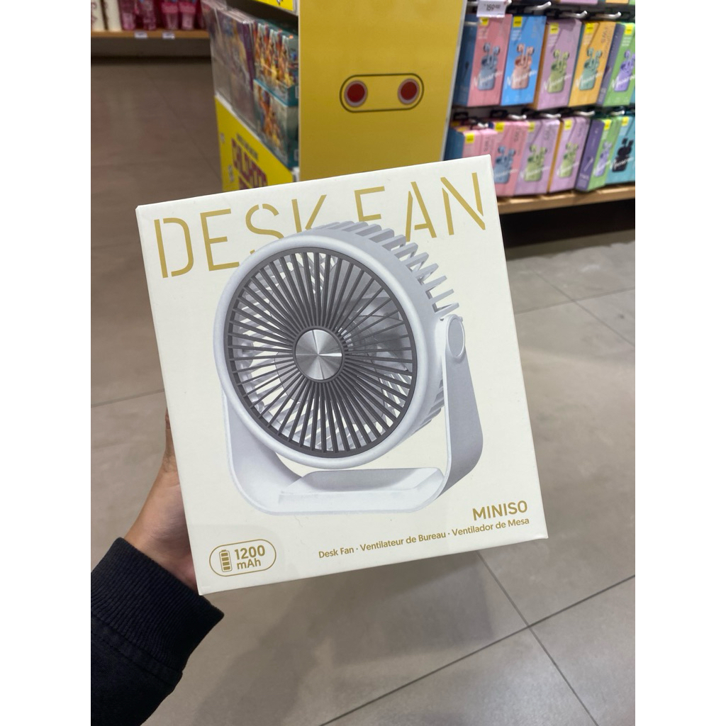 Jual Miniso - Desk Fan 1200mAh (White) | Shopee Indonesia