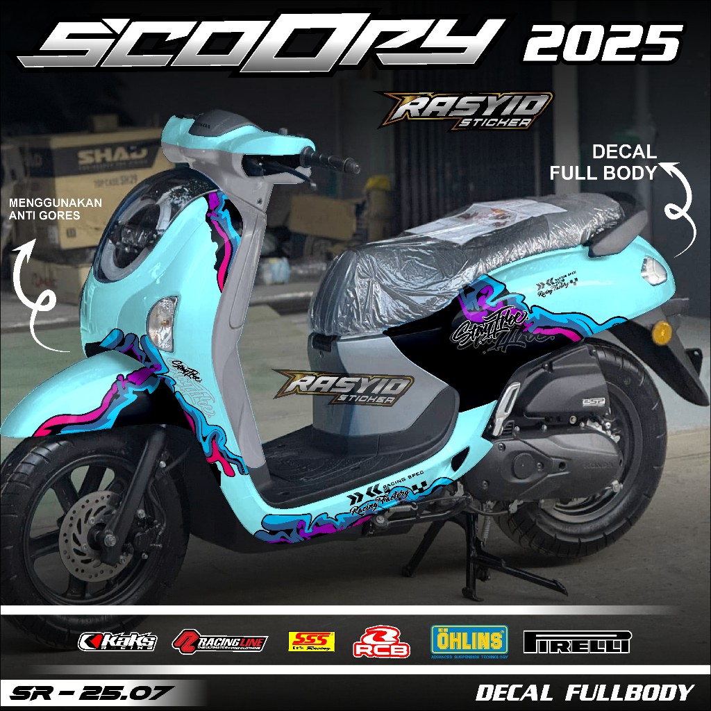 Jual COD Sticker Decal Full Body Honda Scoopy Tahun 2025 Sticker Full ...