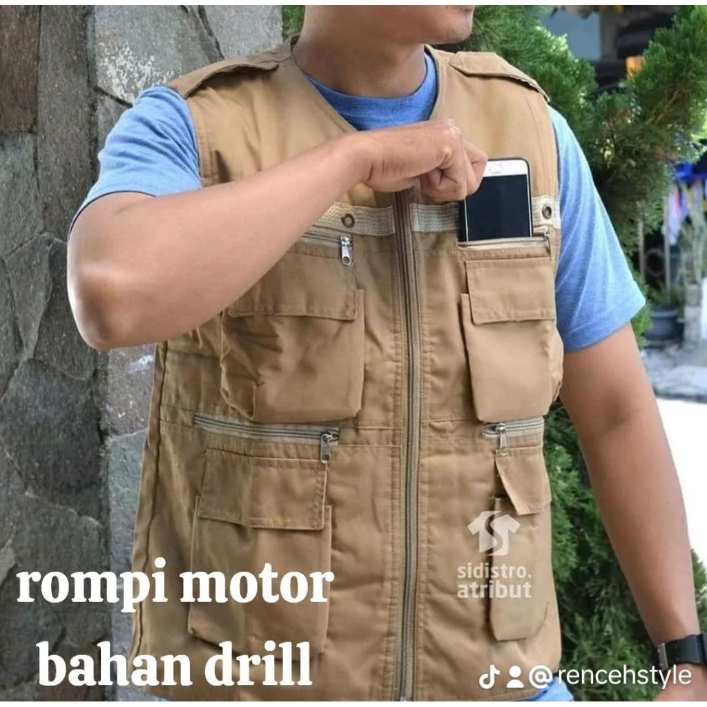 Jual ROMPI BAHAN DRIL, ROMPI KREM TUA PELINDUNG BADAN, ROMPI LAPANGAN ...