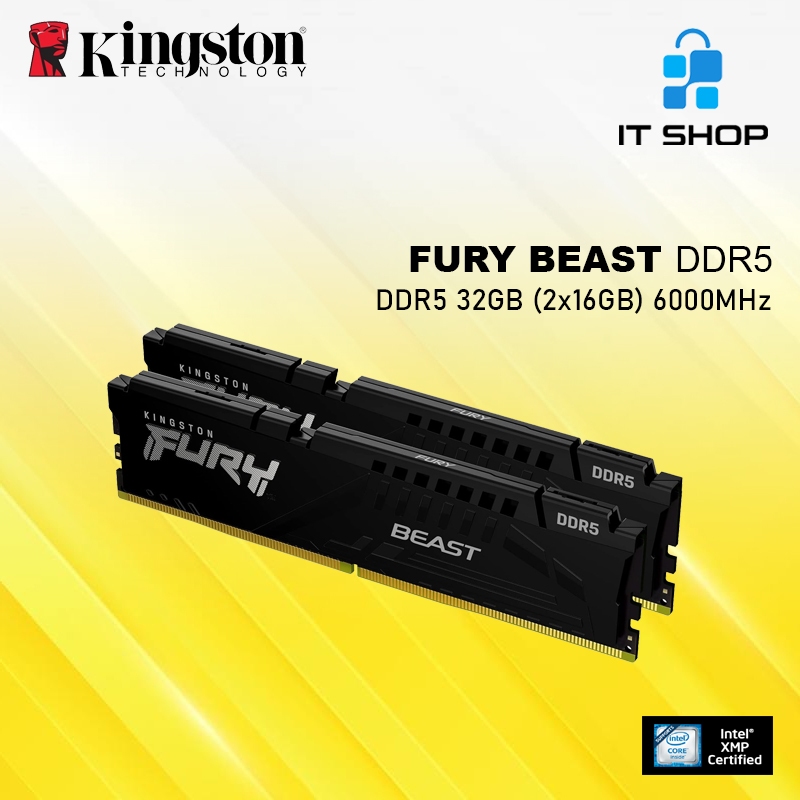 Jual Kingston Memory FURY BEAST DDR5 32GB (2x16GB) 6000MHz | Shopee ...