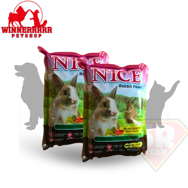 Jual Nice Rabbit 1 kg Makanan Kelinci Dewasa - Makanan Pelet Kelinci ...