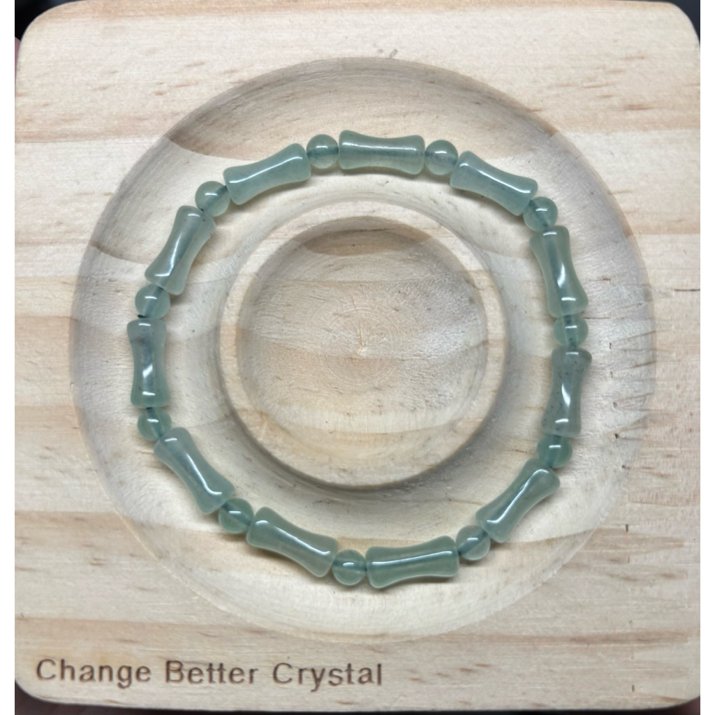 Jual Gelang Batu Alam Natural Tianshan Jade / aventurine bamboo shape ...