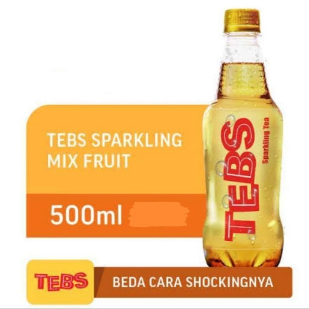 Jual Tebs 500 ml minuman teh dengan sensasi soda, dingin lebih nikmat ...