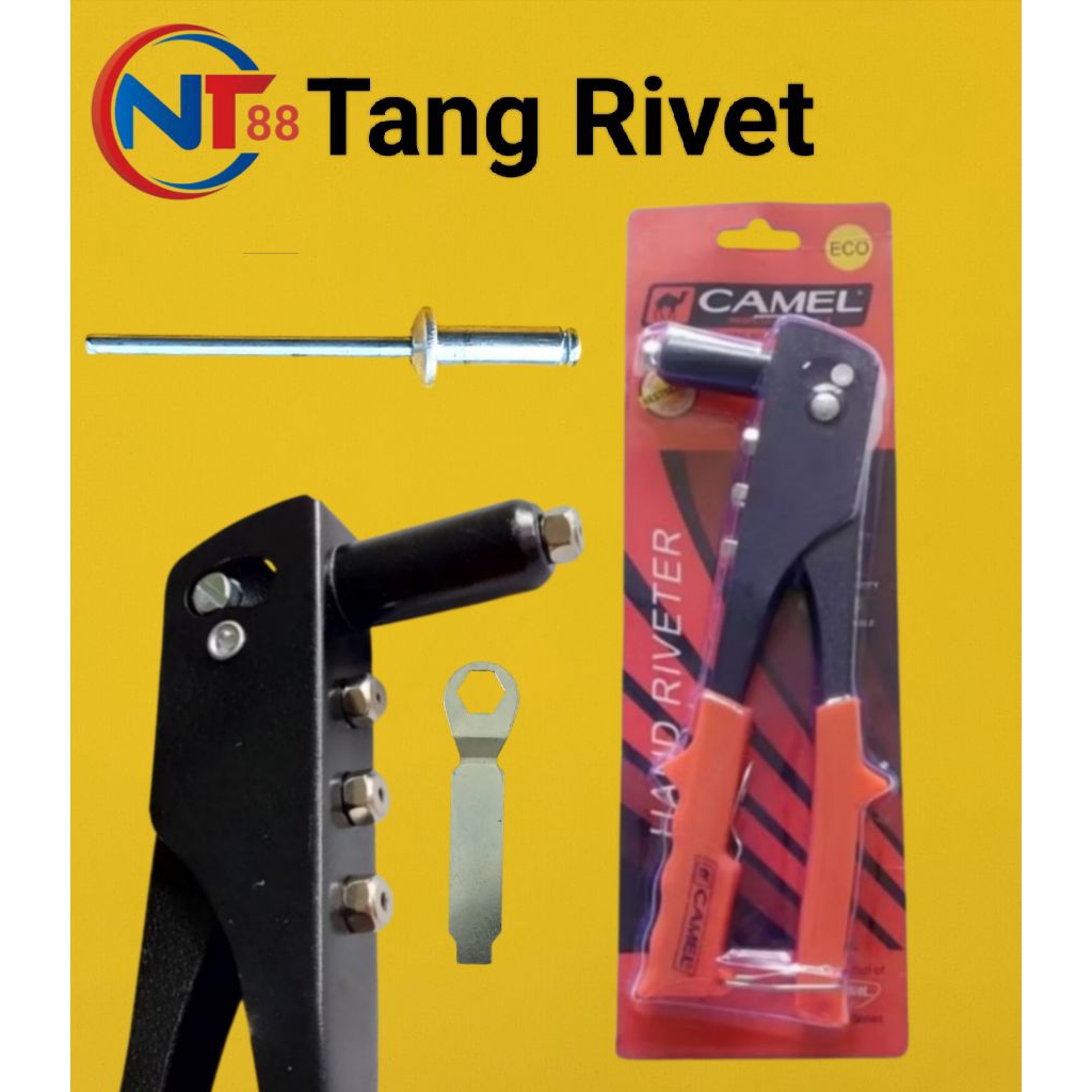 Jual ( Paket ) Tang Rivet + Paku Rivet (1 Pcs Tang Rivet + 50 Pcs Paku ...