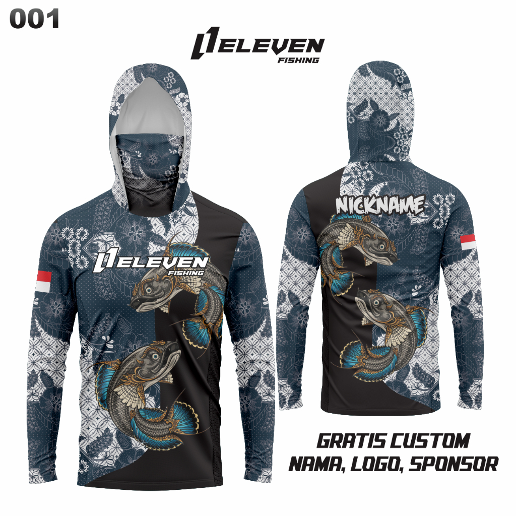 Jual Jersey Mancing Full Printing Bisa Custom Nama 001 | Shopee Indonesia