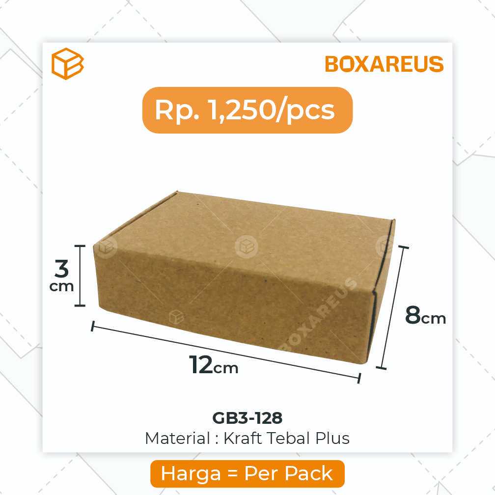 Jual Gift Box Kotak Packing Packaging Souvenir Bahan Brown 12x8x3 cm ...