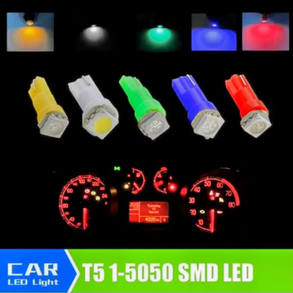 Jual Lampu LED T5 Speedo Speedometer Panel Dashboard Mobil dan Motor ...