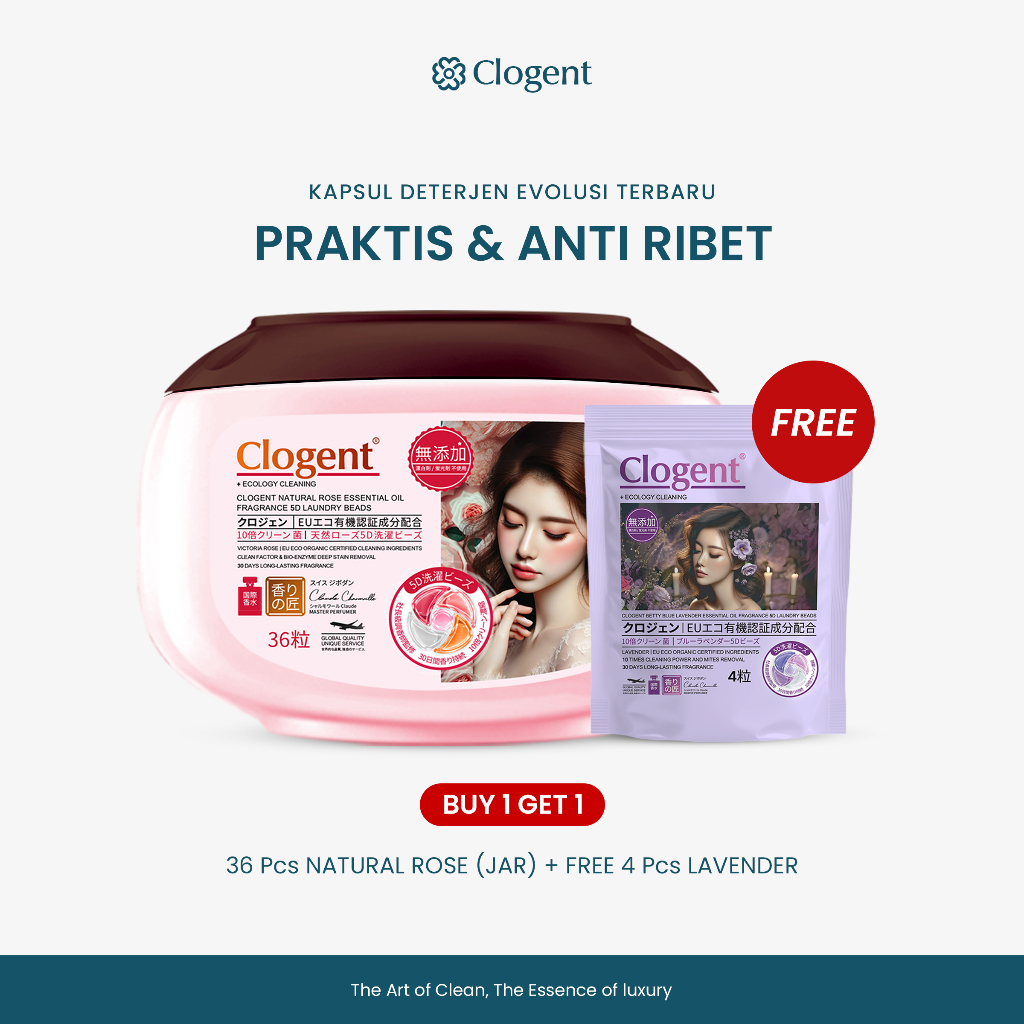 Jual Clogent Laundry Pods 5in1 Gel Capsule Sabun Cuci Baju Refill Wangi ...