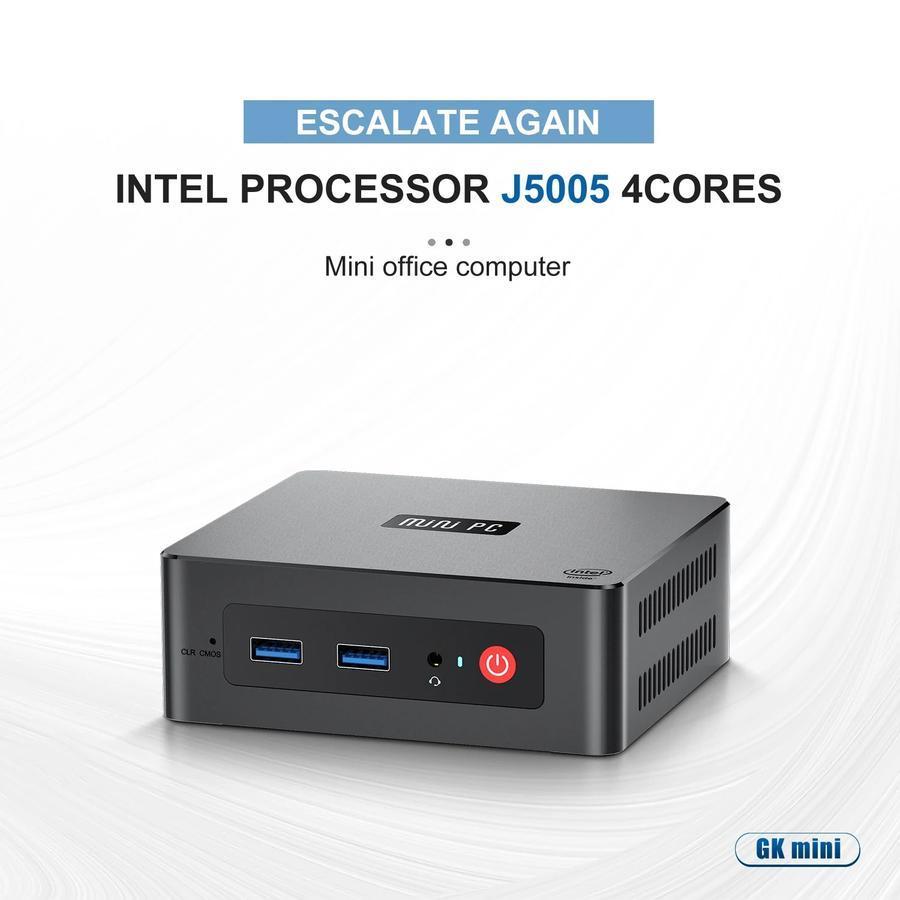 Beelink Mini PC GKmini J5005 Intel Pentium Silver 8GB/256GB SSD Dual HDMI Windows 11