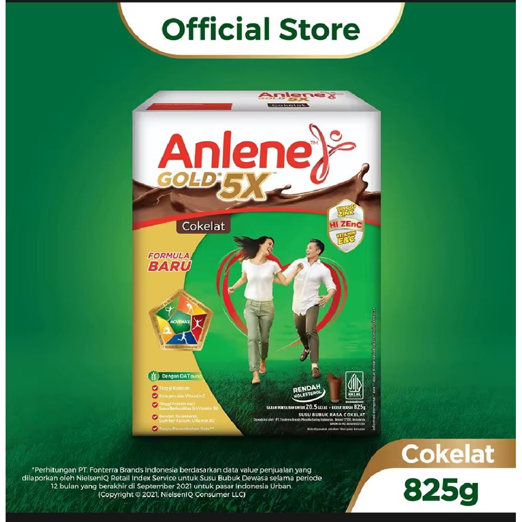 Jual Anlene Gold plus movemax Gold 5x 825 gr g gram (netto lama 850g ...