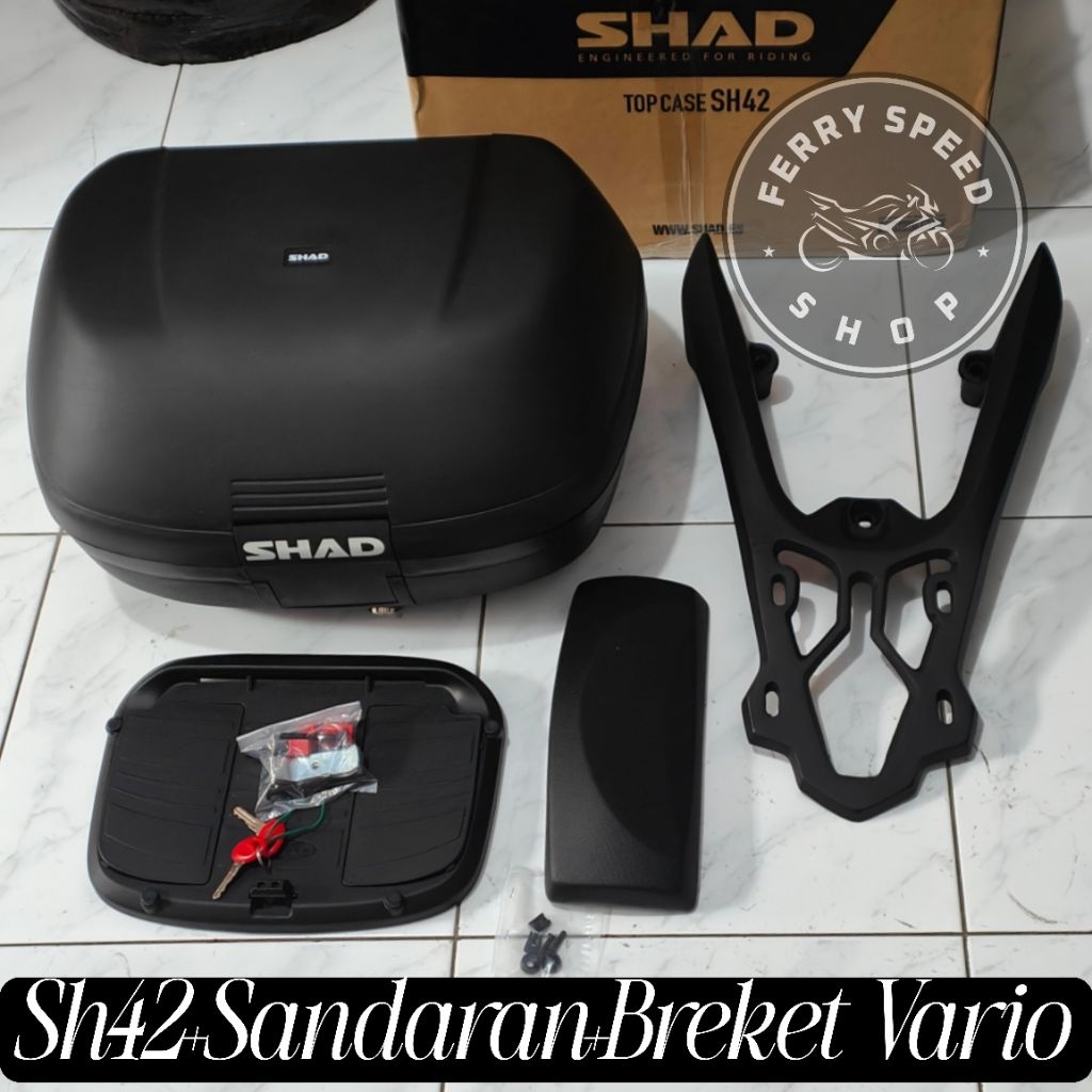 Jual Paket Komplit Box Shad Sh42 Sh 42 Plus Backrest Shad Plus Bracket ...