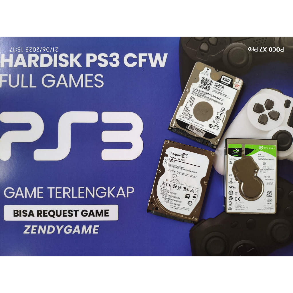 Jual [HDD 120GB] HARDISK PS3 FULL GAMES | HDD PS3 EXTERNAL CFW OFW HFW ...