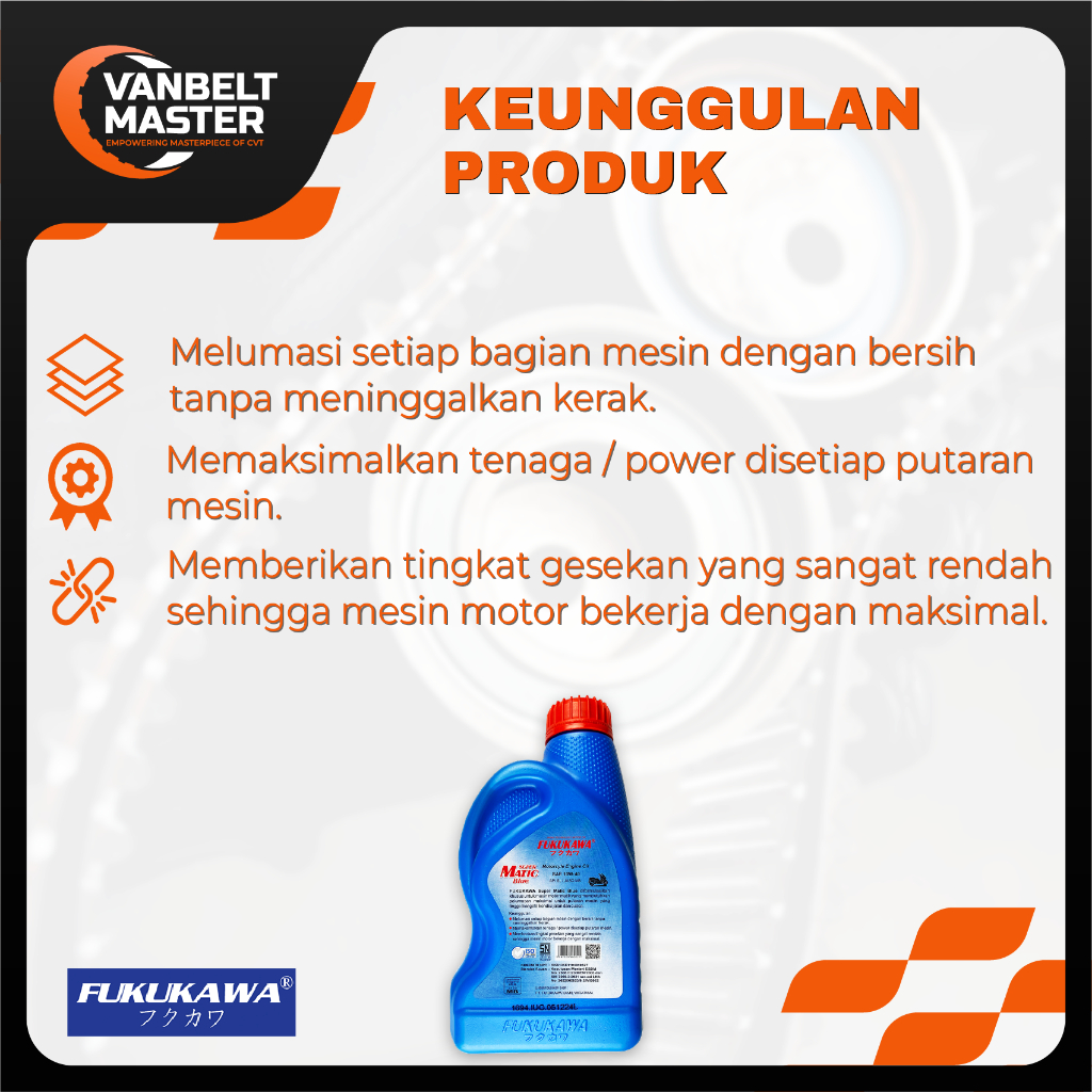 Jual Fukukawa Oli Mesin Super Matic Blue 10W-40 API SL/JASO MB 800 ml ...