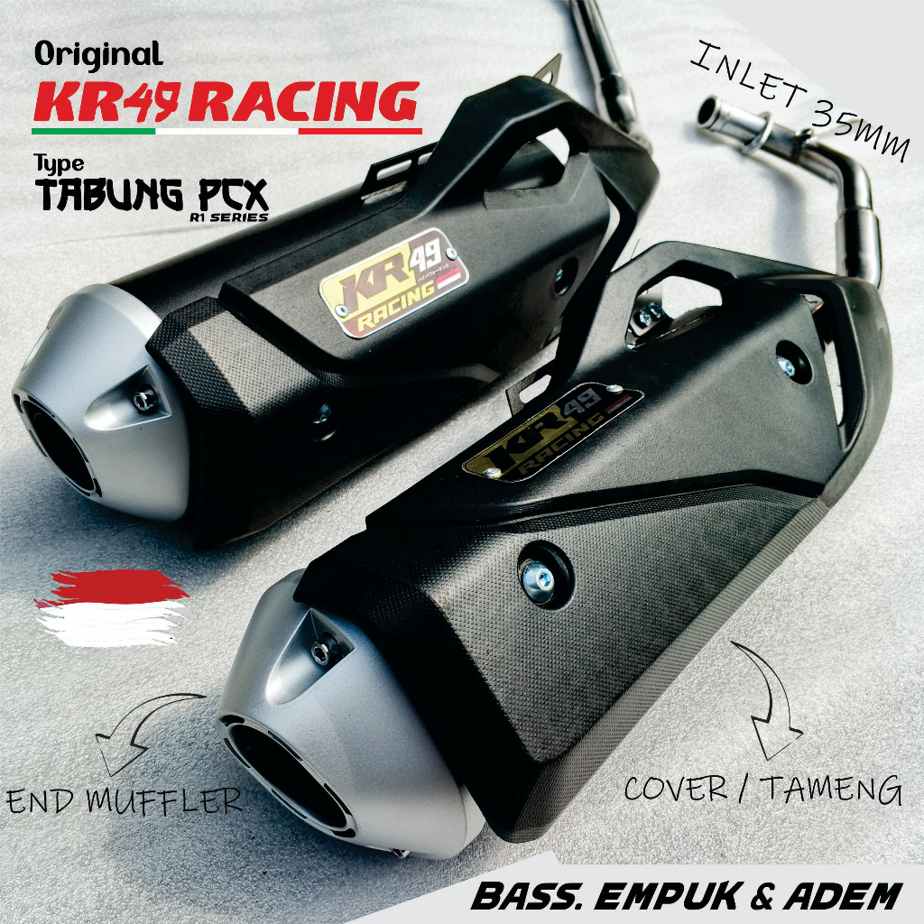 Jual Knalpot Standar Racing TABUNG PCX Original KR49 Bass Adem Pnp ...